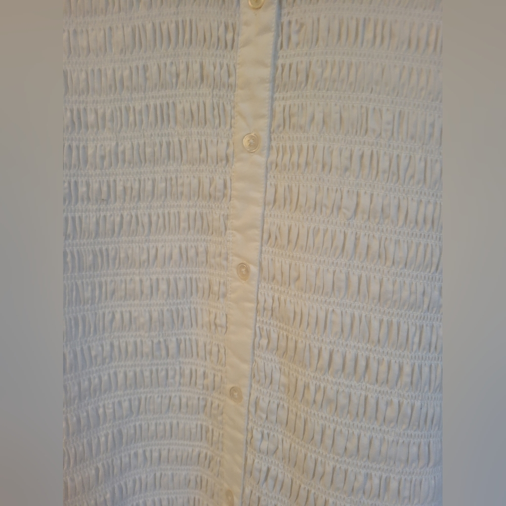 Veronica Beard Kelsey smocked cotton dress size 12 - Picture 4 of 9